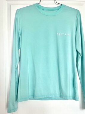 Salt Life Women’s Long Sleeve Performance Top - Aqua